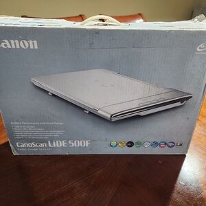 New Canon CanoScan LiDE 500F Silver Flatbed Scanner